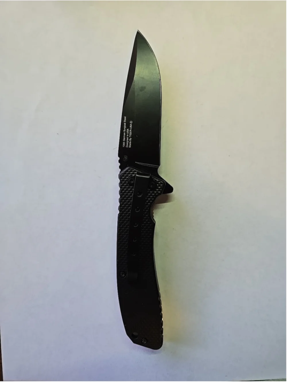Brand New Tiger USA Spring Assisted Knife Sj-1025-H EDC Sharp Blade Belt Clip